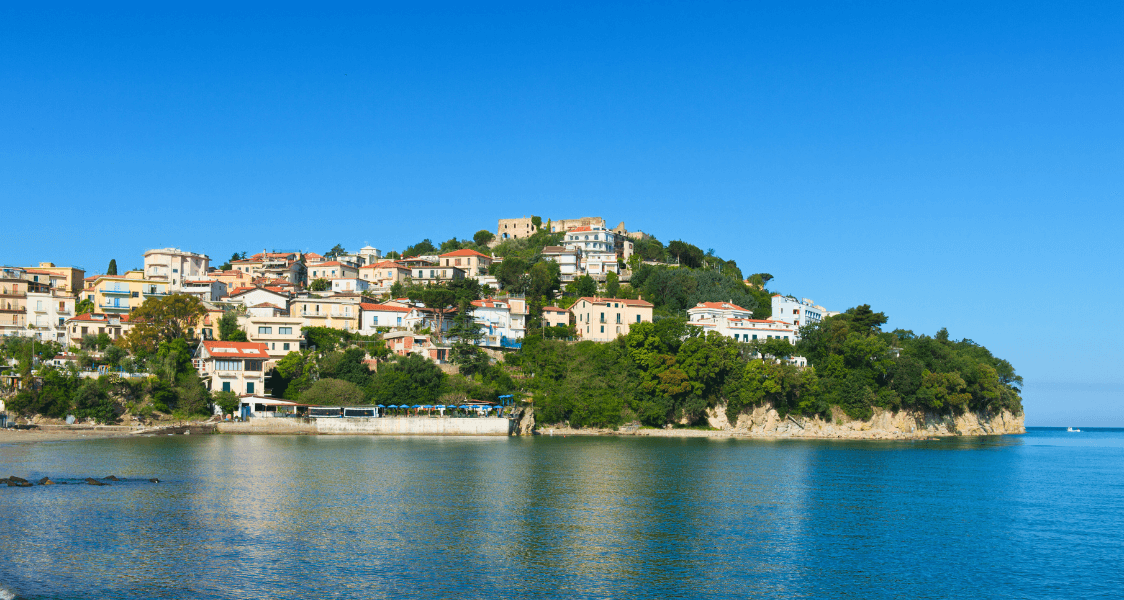 Agropoli nel Cilento vista dal mare